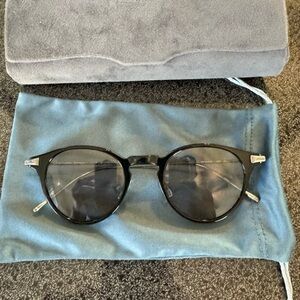 Oliver Peoples Black Round Sunglasses